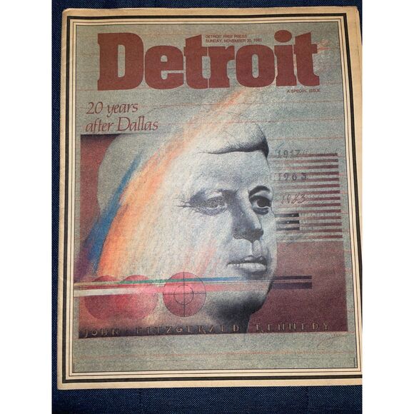 Detroit Free Press 11/20/1983 20 years after dallas - Picture 1 of 1